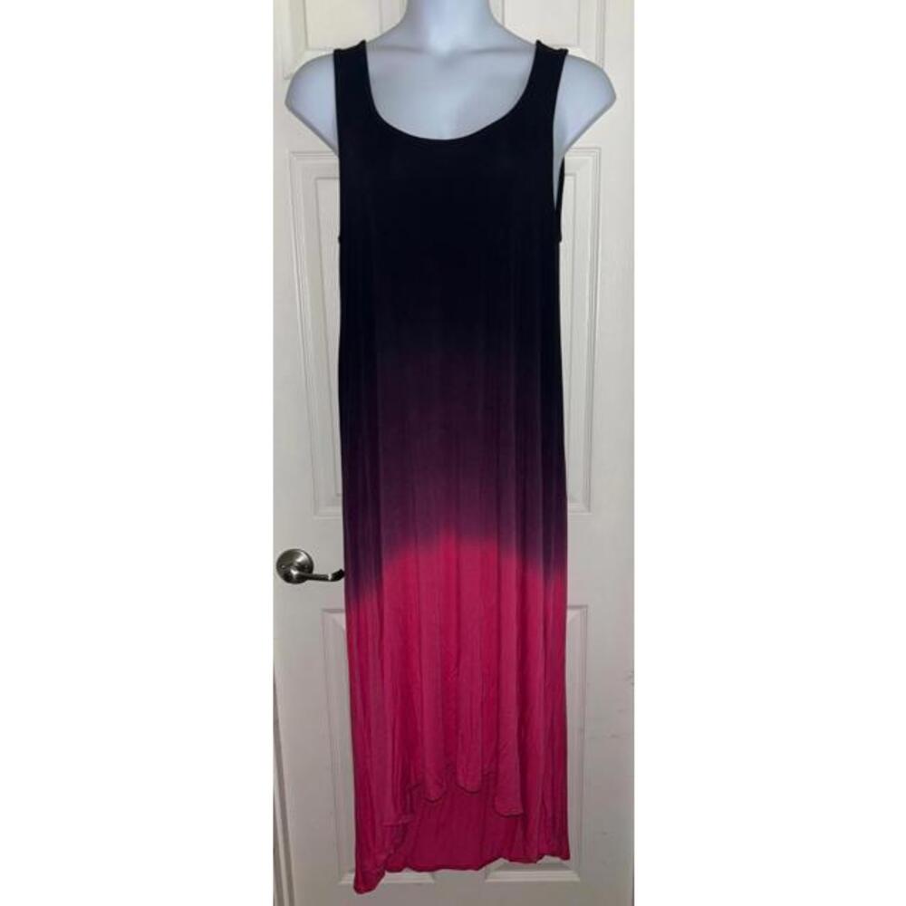 Torrid Dress Ombre Dip Dye Hi Low Super Soft Sz 1